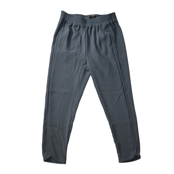 J.Crew Womens Sz 0 Pull On Elastic Waist Tulip Ankle Reese Pants Green Gray - Picture 1 of 4